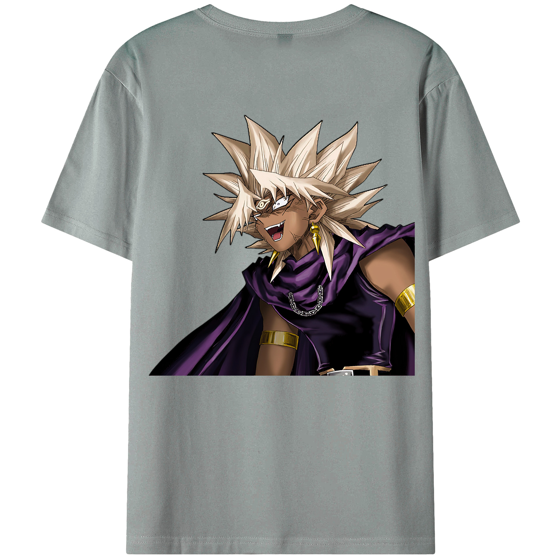 （画像用） 遊☆戯☆王 Yu-Gi-Oh! 綿100％ メンズ半袖Tシャツ（バックプリント） 通気性